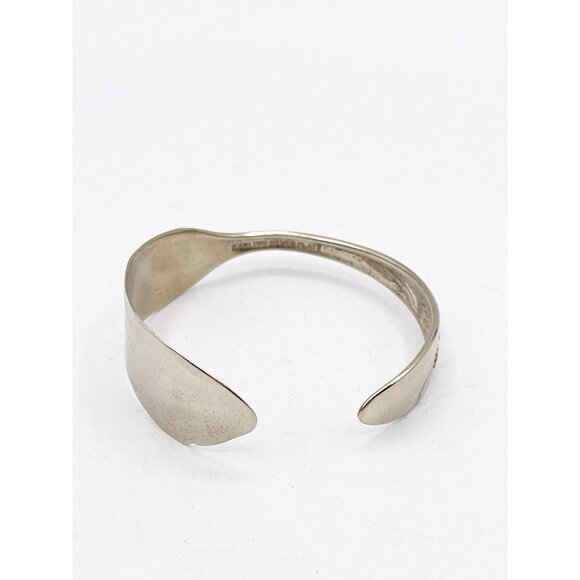 Vintage Carlton Silver Plate Spoon Flatware Bracelet Handmade Artisan Cuff Retro - Picture 5 of 9